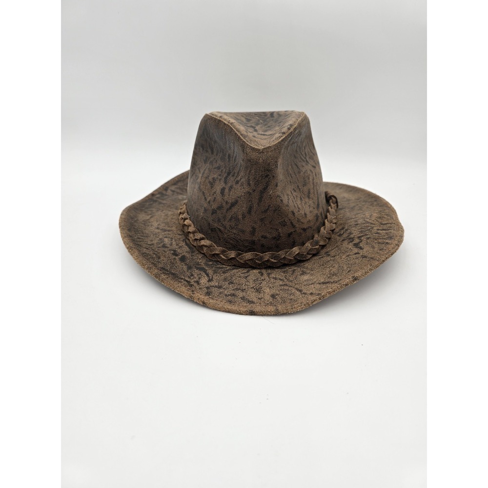 Henschel Hatquarters Western Hat Leather Size L Outback Outdoor Cowboy Hat
